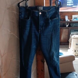 Agolde Slim Fit Womens Jeans in Dark Blue Denim